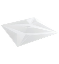 Panneaux muraux 48 pcs blanc 50x50 cm EPS 12 m² étoile