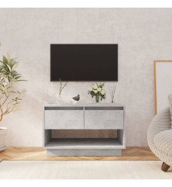 Meuble TV Gris béton 70x41x44 cm Aggloméré