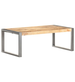 Table basse 110x60x40 cm Bois de manguier brut