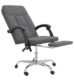 Fauteuil inclinable de bureau Gris Similicuir