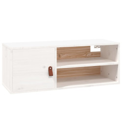 Armoire murale Blanc 80x30x30 cm Bois de pin massif