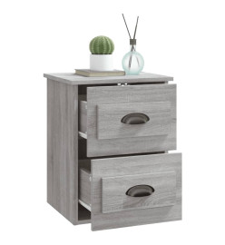 Table de chevet murale sonoma gris 41,5x36x53 cm