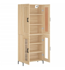 Buffet haut Chêne sonoma 69,5x34x180 cm Bois d'ingénierie