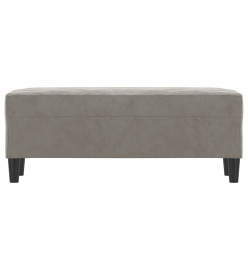 Banc Gris clair 100x35x41 cm Velours