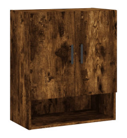 Armoire murale chêne fumé 60x31x70 cm bois d'ingénierie