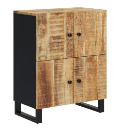 Buffet avec 4 portes 60x33x75 cm bois massif de manguier