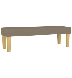 Lit à sommier tapissier avec matelas Taupe 140x200 cm Tissu