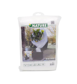 Nature Couverture en polaire d'hiver 30 g/m² Blanc 4x6 m