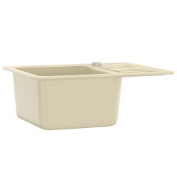 Évier de cuisine Granit Seul lavabo Beige