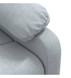 Fauteuil inclinable électrique Gris clair Tissu