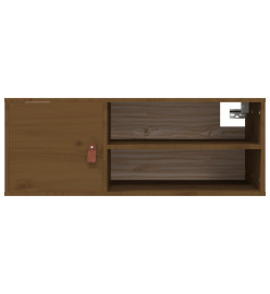 Armoire murale Marron miel 80x30x30 cm Bois de pin massif