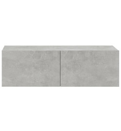 Meubles TV muraux 4 pcs Gris béton 100x30x30 cm