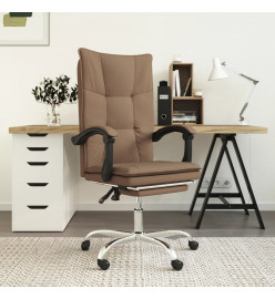 Fauteuil inclinable de bureau Marron Tissu