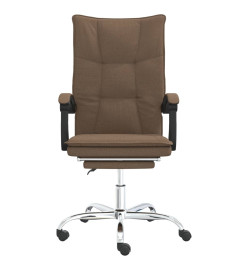 Fauteuil inclinable de bureau Marron Tissu