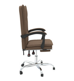 Fauteuil inclinable de bureau Marron Tissu