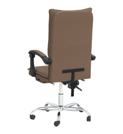 Fauteuil inclinable de bureau Marron Tissu