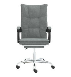 Fauteuil inclinable de bureau Gris foncé Tissu