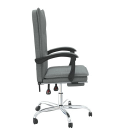 Fauteuil inclinable de bureau Gris foncé Tissu