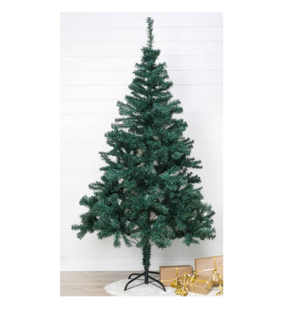 HI Sapin de Noël avec support métallique vert 180 cm