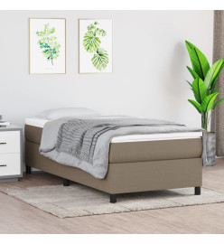 Sommier à ressorts de lit Taupe 80x200 cm Tissu