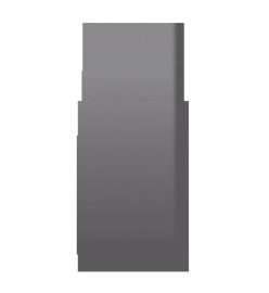 Armoire latérale Gris brillant 60x26x60 cm Aggloméré