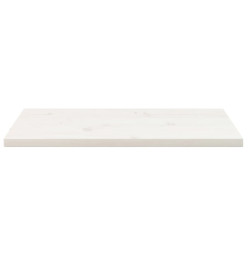 Dessus de table blanc 80x40x2,5 cm bois de pin massif