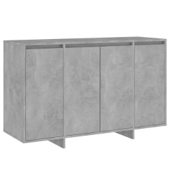 Buffet gris béton 120x41x75 cm bois d'ingénierie