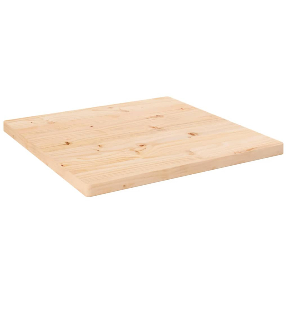 Dessus de table 40x40x2,5 cm bois de pin massif