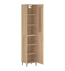 Buffet haut Chêne sonoma 34,5x34x180 cm Bois d'ingénierie