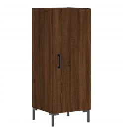 Buffet haut Chêne marron 34,5x34x180 cm Bois d'ingénierie