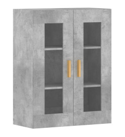 Armoires murales 2 pcs gris béton bois d'ingénierie