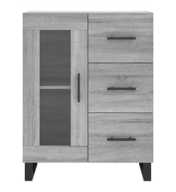 Buffet haut Sonoma gris 69,5x34x180 cm Bois d'ingénierie