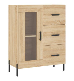 Buffet haut Chêne sonoma 69,5x34x180 cm Bois d'ingénierie