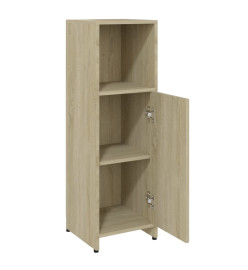 Armoire de salle de bain Chêne sonoma 30x30x95 cm Aggloméré