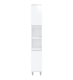 Ensemble de meubles de salle de bain 3 pcs blanc brillant