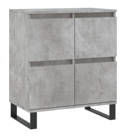 Buffets 3 pcs gris béton bois d'ingénierie