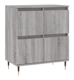 Buffets 2 pcs sonoma gris bois d'ingénierie