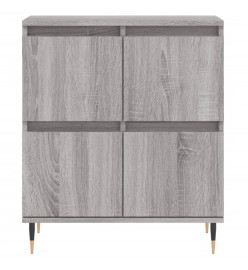 Buffets 2 pcs sonoma gris bois d'ingénierie