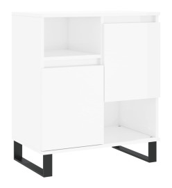 Buffets 3 pcs blanc brillant bois d'ingénierie