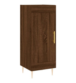 Buffet haut Chêne marron 34,5x34x180 cm Bois d'ingénierie