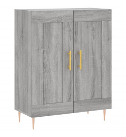 Buffet haut Sonoma gris 69,5x34x180 cm Bois d'ingénierie