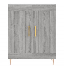 Buffet haut Sonoma gris 69,5x34x180 cm Bois d'ingénierie