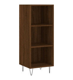 Buffet haut Chêne marron 34,5x32,5x180 cm Bois d'ingénierie