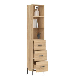 Buffet haut Chêne sonoma 34,5x34x180 cm Bois d'ingénierie