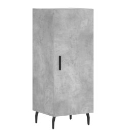 Buffet haut Gris béton 34,5x34x180 cm Bois d'ingénierie