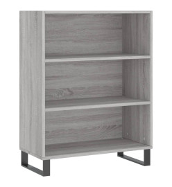 Buffet sonoma gris 69,5x32,5x180 cm bois d'ingénierie