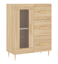 Buffet haut Chêne sonoma 69,5x34x180 cm Bois d'ingénierie