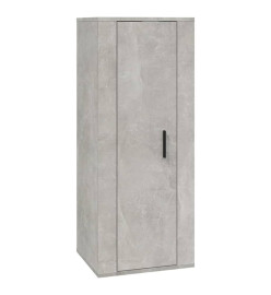 Ensemble de meubles TV 4 pcs Gris béton Bois d'ingénierie