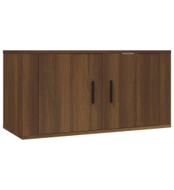 Ensemble de meubles TV 4 pcs Chêne marron Bois d'ingénierie