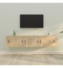 Ensemble de meubles TV 4 pcs Chêne sonoma Bois d'ingénierie